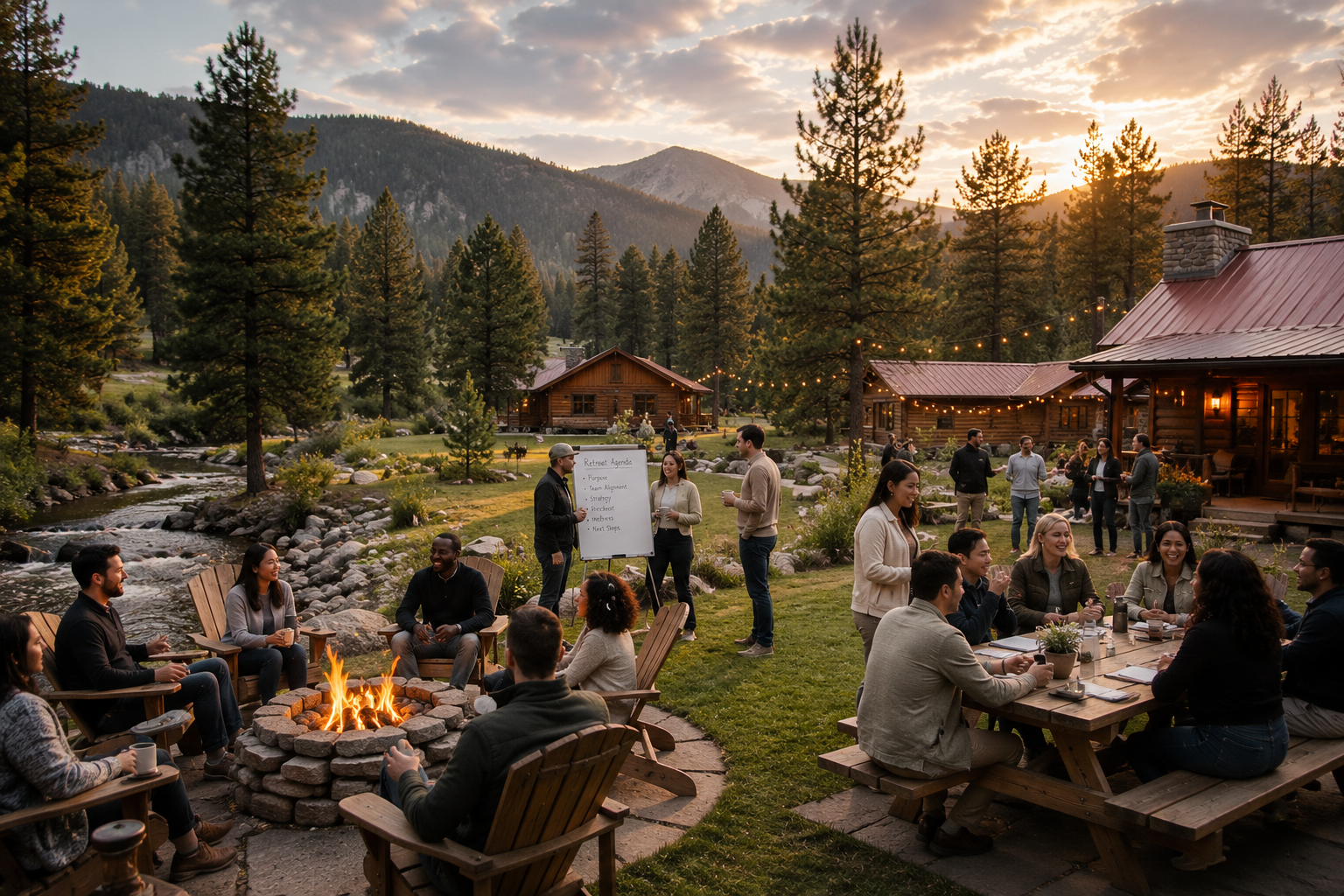 Corporate Retreat Venue — Majestic Mountain Ranch · Idaho City, Idaho